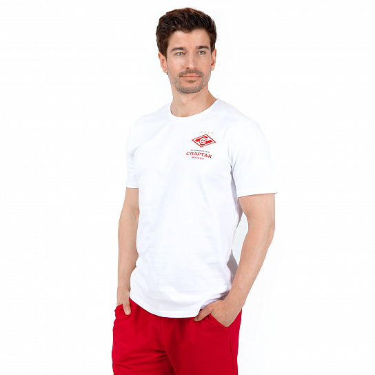T-shirt white with FC Spartak logo